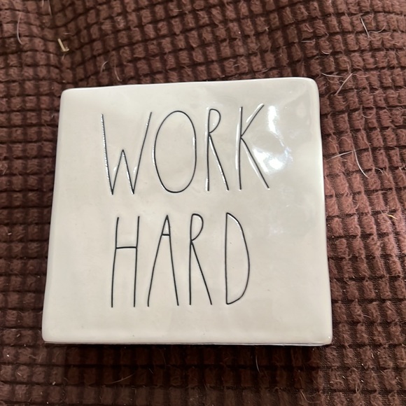 Rae Dunn be brave work hard paperweight - Picture 2 of 3